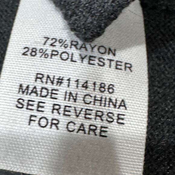 89th Madison Women Sweater Plus 3X Gray Colorblock Asymmetrical Minimalist - Picture 7 of 7